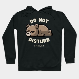 Do Not Disturb I'm Busy - Funny Lazy Gift Hoodie